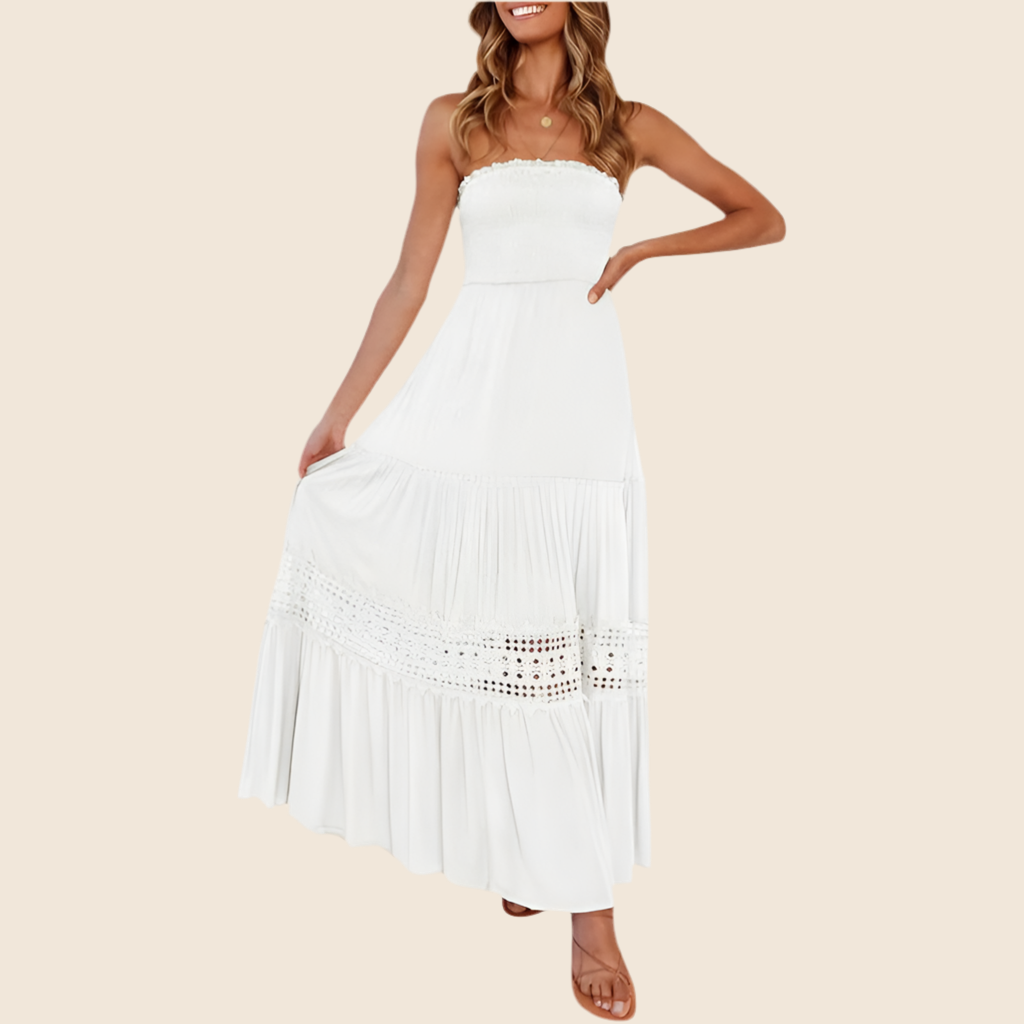 ARIETTA™ – Simple Comfy Sleeveless Tube Summer Maxi Dress