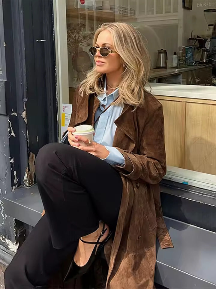 Beaumont Suede Trench