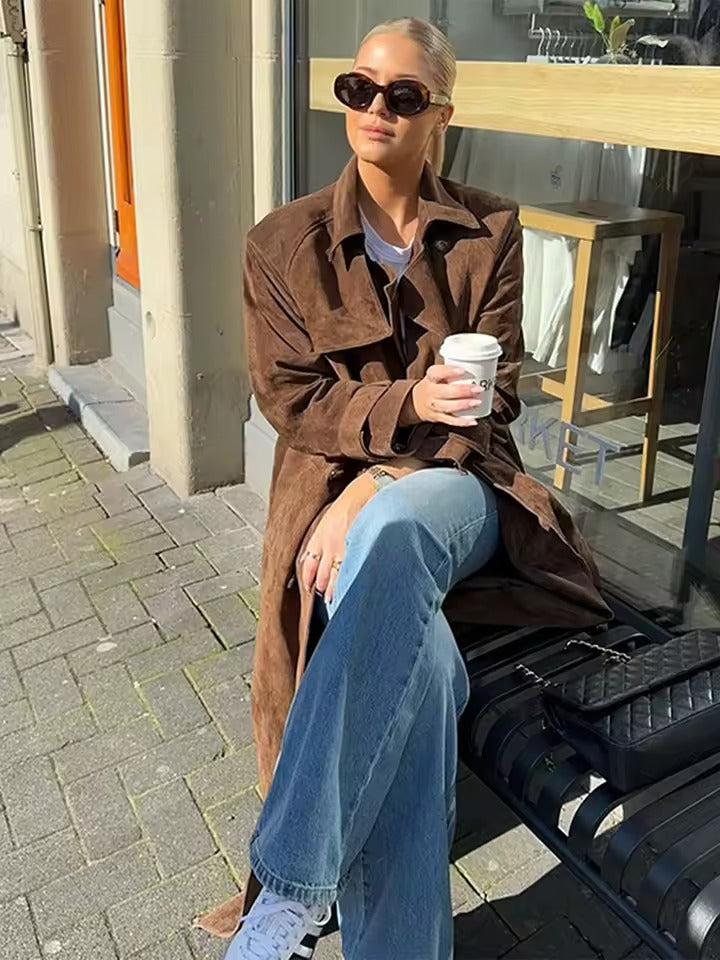 Beaumont Suede Trench