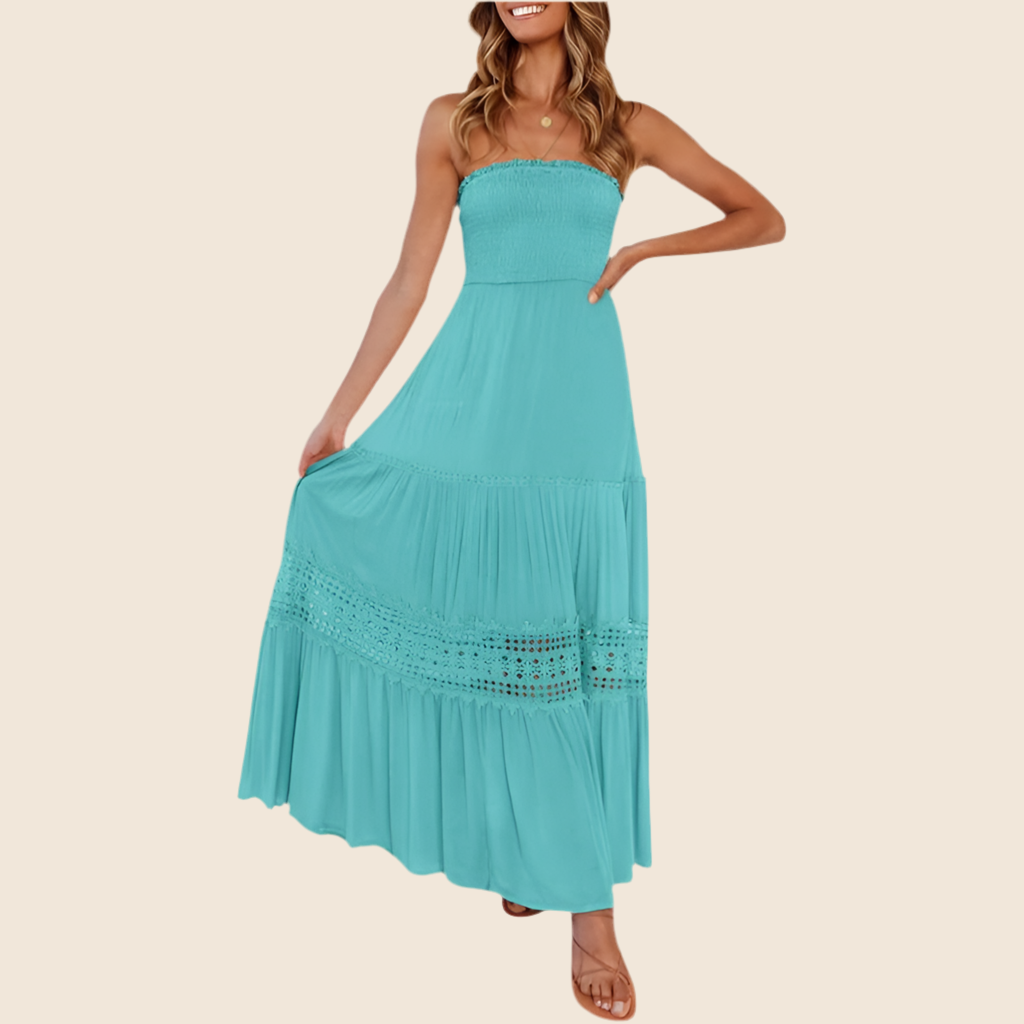 ARIETTA™ – Simple Comfy Sleeveless Tube Summer Maxi Dress
