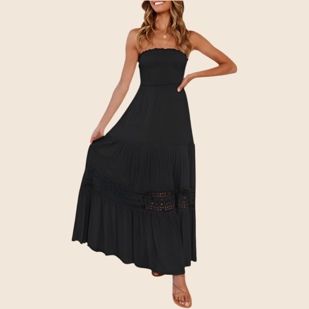 ARIETTA™ – Simple Comfy Sleeveless Tube Summer Maxi Dress