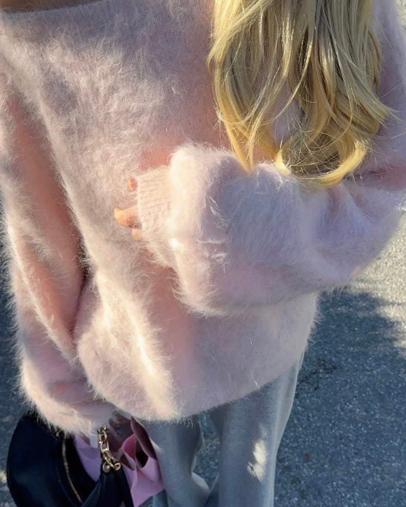 Belle Écharpe Sweater – Wrapped in Elegance