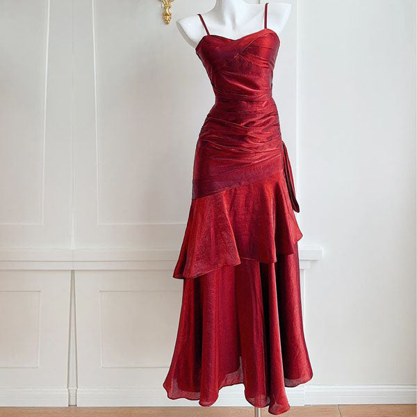 Radiant in Rouge — The Gown That Owns the Room.