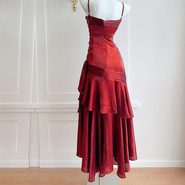 Radiant in Rouge — The Gown That Owns the Room.