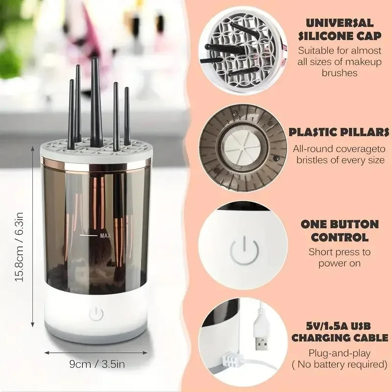 LUMINA 3-in-1 Makeup Brush Cleaner