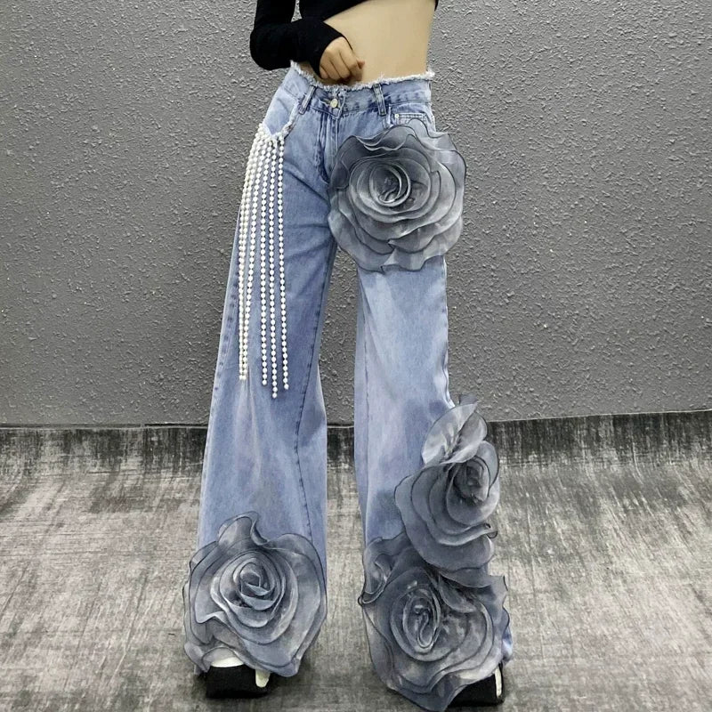 Rose Élégance Denim