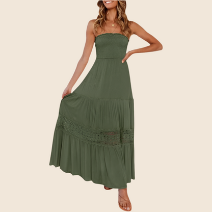 ARIETTA™ – Simple Comfy Sleeveless Tube Summer Maxi Dress