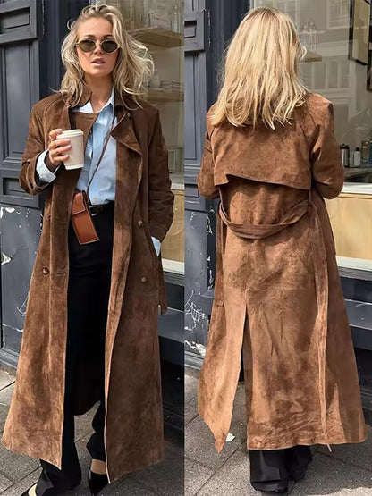 Beaumont Suede Trench