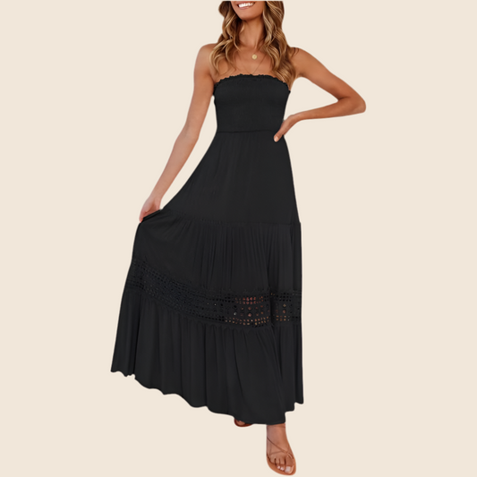 ARIETTA™ – Simple Comfy Sleeveless Tube Summer Maxi Dress
