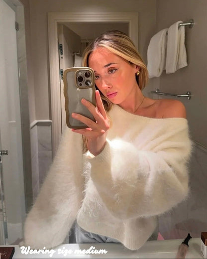 Belle Écharpe Sweater – Wrapped in Elegance