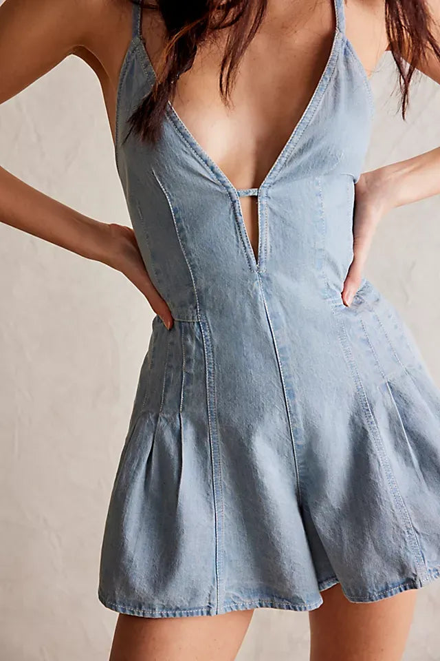 BleuRiviera™ - Summer Wrap Romper