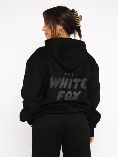 "VIRAL" White Fox Sweat Set